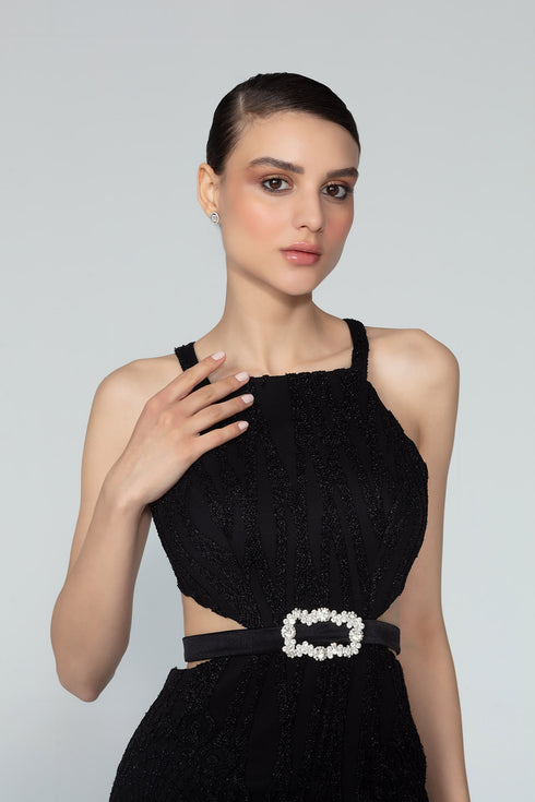 Mini Dress With Back Decollete